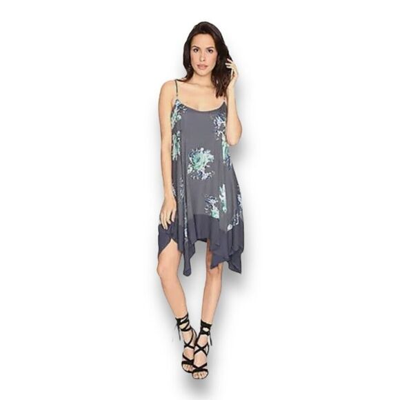 Free People Faded Bloom Slip Dress Size Extra Small - Picture 1 of 10